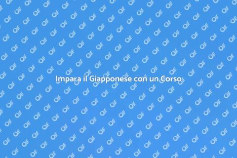 Corso di Giapponese: Impara con noi
