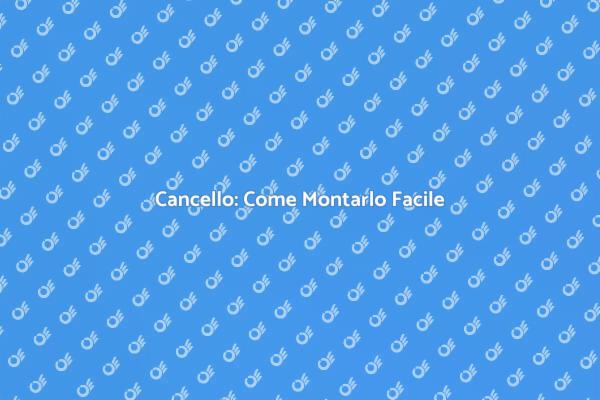 Montaggio Cancello: Tutto Quello che Devi Sapere