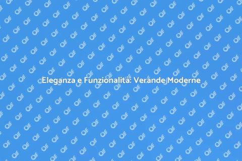 Veranda a Scomparsa in Stile Moderno