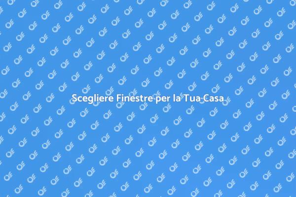Finestre: Importanza nel Design Casa