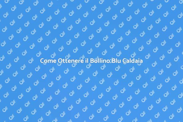 Ottieni il Bollino Blu per la Caldaia
