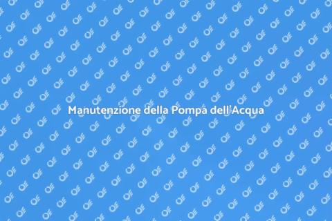 Sostituire la Pompa dell'Acqua nel Bagno