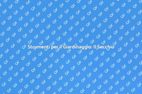 Secchio per Pulizia Giardino Essenziale