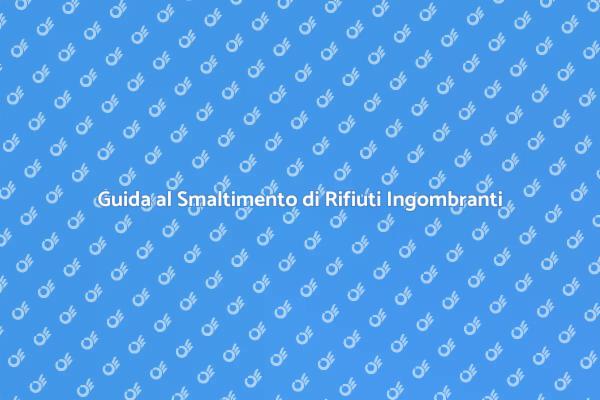 Come Smaltire Rifiuti Ingombranti