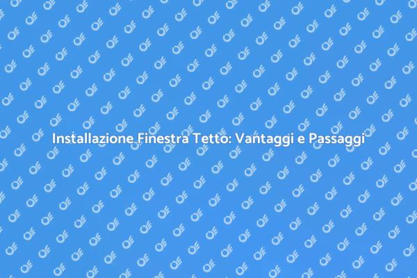 Trasforma il Tuo Spazio con una Finestra