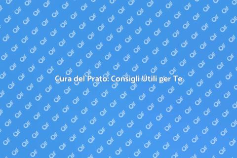 Prendersi Cura del Prato: Guida Essenziale