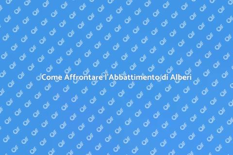 Abbattimento Alberi Grandi: Guida Pratica