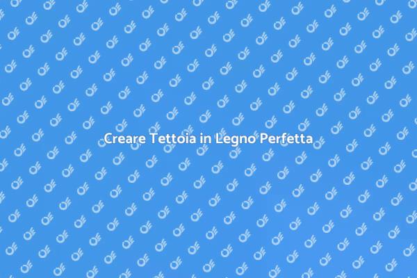La Tua Tettoia in Legno su Misura