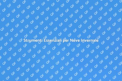 Attrezzatura per Pulizia Neve Invernale