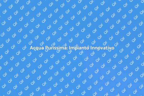 Impianto Osmosi Inversa Innovativo