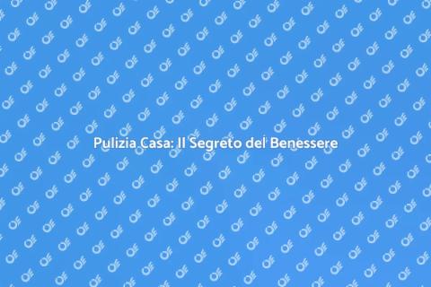 Pulizia della Casa: Benessere Domestico