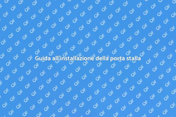 Come installare la porta della stalla