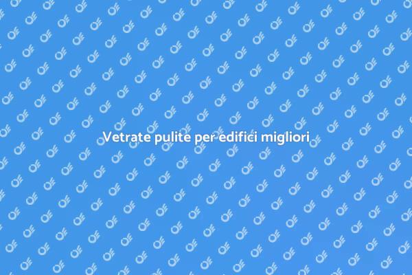 Vetro pulito, edificio splendente