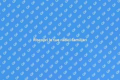 Crea il tuo albero genealogico oggi