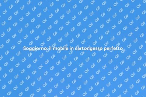 Mobile in cartongesso per soggiorno