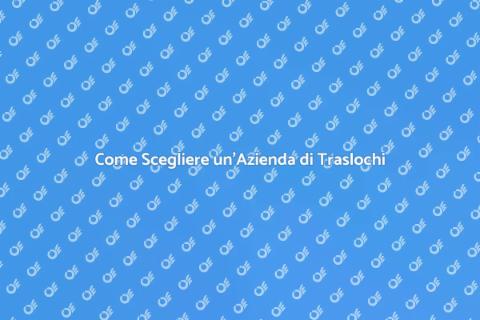 Assumere un'Azienda di Traslochi
