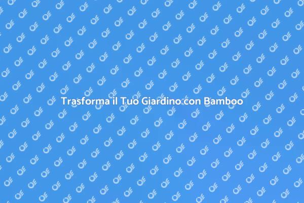 Siepe di Bamboo: Stile e Privacy nel Giardino