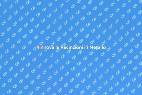 Verniciatura Recinzioni in Metallo