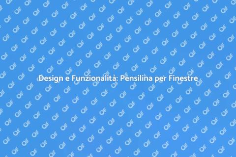 Pensilina Moderna per Finestre Design