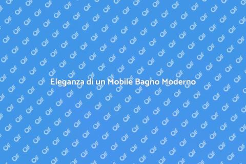 Mobile Bagno con Colonne Laterali