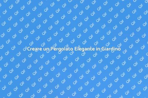 Pergolato con Copertura in Tela Cerata