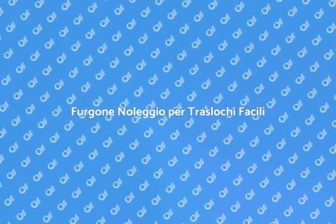 Noleggio Furgone con Dispositivi
