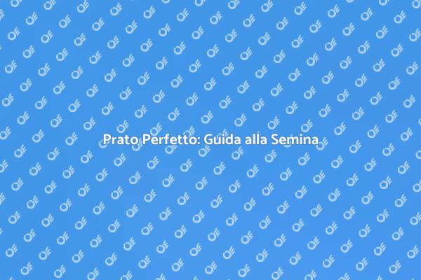 Come Seminare un Prato Rigoglioso