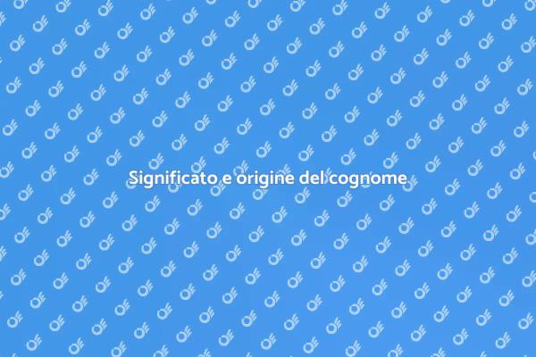 L'importanza del tuo cognome