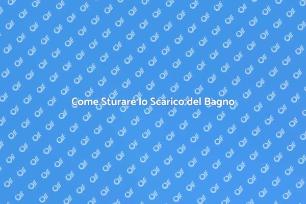 Risolvi il Problema dello Scarico Lento