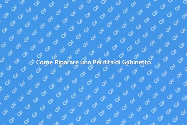Risolvi la Perdita di Gabinetto Oggi
