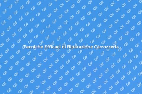 Riparazione Danni Carrozzeria Auto