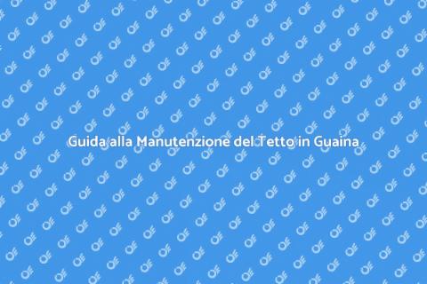 Manutenzione Tetto in Guaina Bituminosa