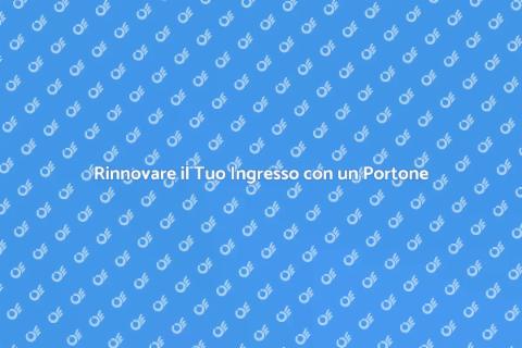 Sostituire un Portone in Legno