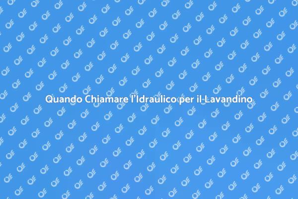Risolvere il Lavandino Intasato Facile