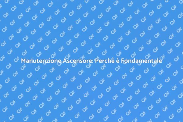 Manutenzione Annuale degli Ascensori