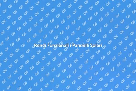 Riparazione Pannelli Solari Inutili