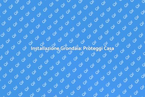 Grondaia in Acciaio Zincato: Installazione