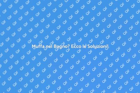 Risolvere Muffa nel Bagno Efficacemente