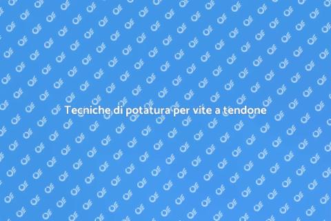Potatura della vite a tendone