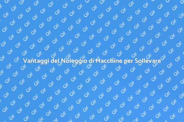 Noleggio Macchine: Semplifica i Tuoi Progetti