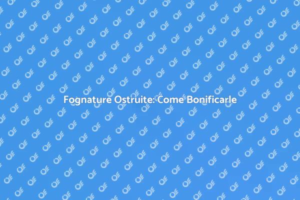 Fognature: Guida alla Bonifica Efficace