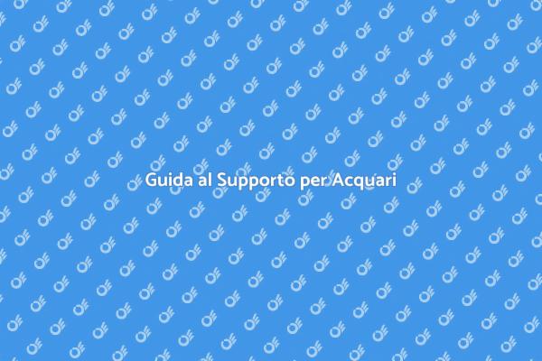 Supporto per la Cura degli Acquari