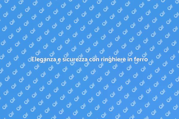 Sicurezza e design con ringhiere in ferro