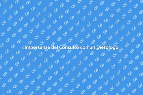 Consulto con un Dietologo: Salute e Benessere