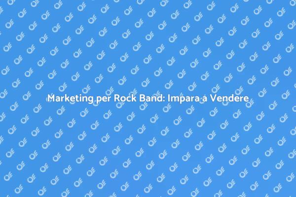 Vendita Musicale: Corso per Rock Band