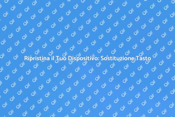 Sostituisci il Tasto di Accensione Facile