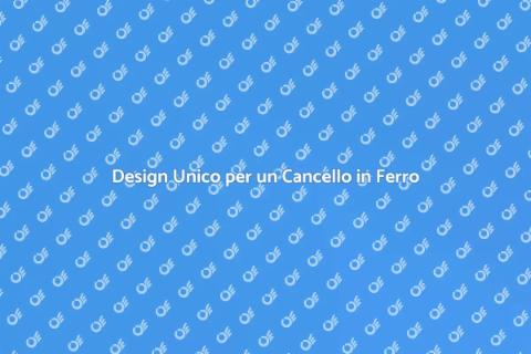 Cancello in Ferro Zincato Personalizzato