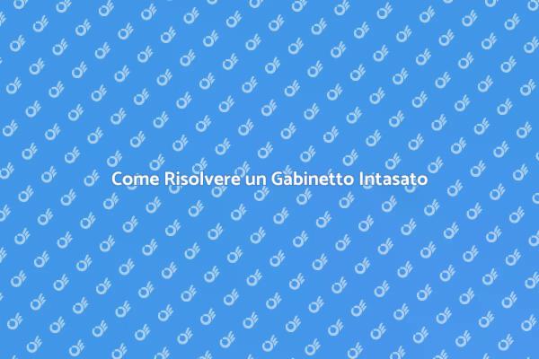 Risolvi il Gabinetto che Non Si Svuota