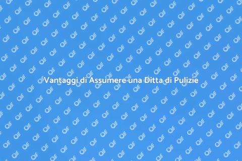 Assumere una Ditta di Pulizie Professionale