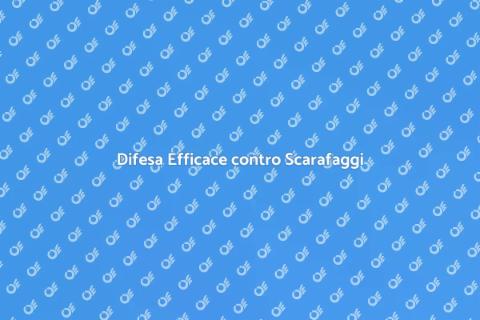 Protezione contro Scarafaggi Aziendali